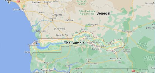 Gambia Bordering Countries