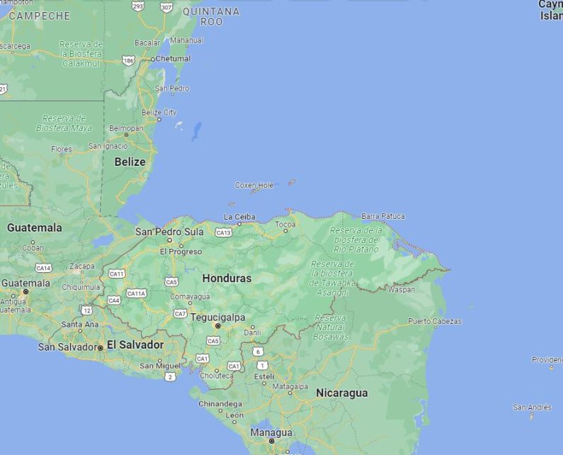 Honduras Bordering Countries