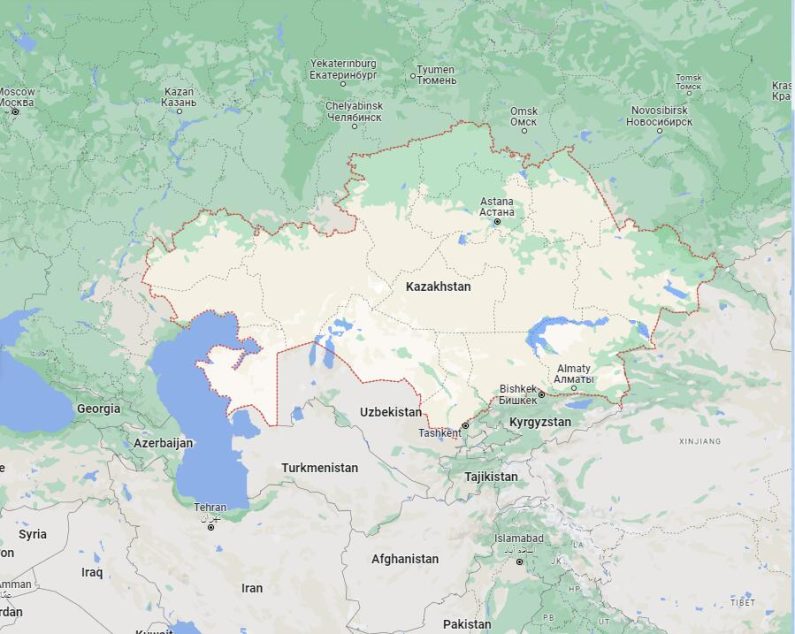 Kazakhstan Bordering Countries