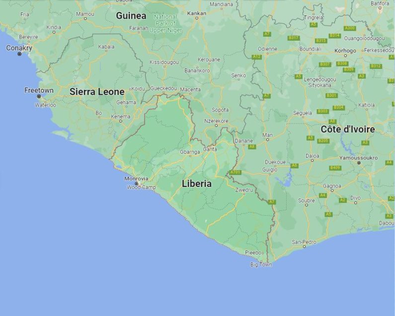 Liberia Bordering Countries